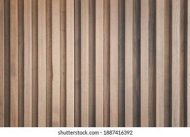 Wooden Slats. Natural Wood Lath Line Arrange Pattern Texture Background