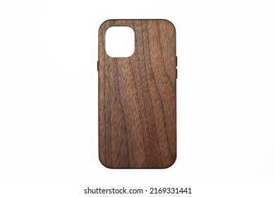 Wooden smartphone case. 
Walnut wood mobile phone case.
