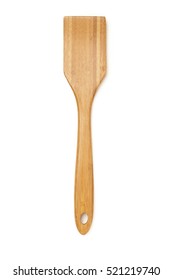 Wooden Spatula On White Background