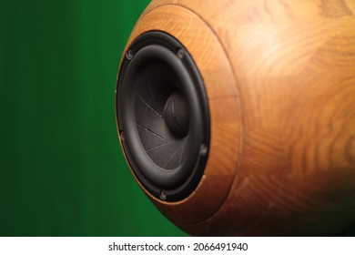 Wooden Spherical Sound Speaker, Handmade