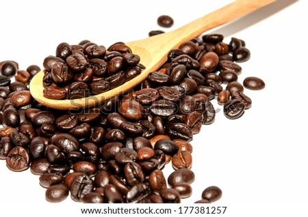 Similar – Image, Stock Photo Roasted coffee beans and spoon