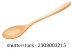 wooden Spoon, isolated on white background, clipping path, full depth of field