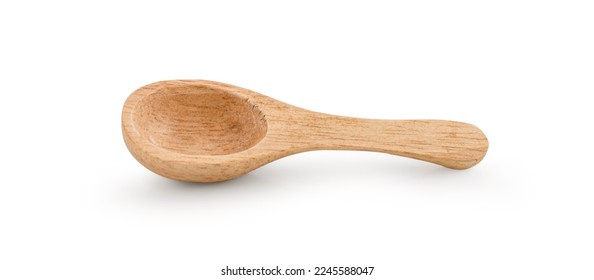 wooden spoon isolated on white - Shutterstock ID 2245588047