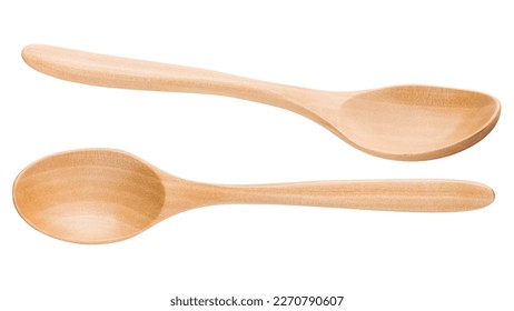 wooden Spoon isolated on white background, clipping path, full depth of field - Powered by Shutterstock