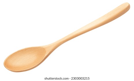 wooden Spoon, isolated on white background, clipping path, full depth of field - Powered by Shutterstock