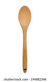 Wooden Spoon On Isolated Background