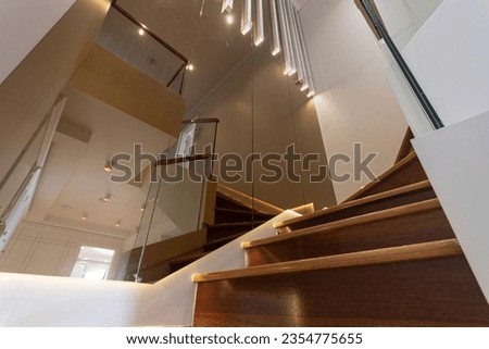 wooden staircase decorative interior design