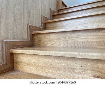 Wooden Staircase, Solid Oak Wood Flooring