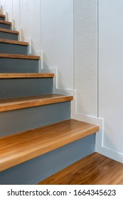 Wooden Stairs Architecture Interior Design Of Contemporary, Modern House Building Stairway