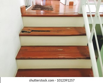 Wooden Stairs In House Is Decay Becouse Termites Eat.