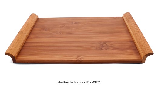 Wooden Sushi Table Isolated On White