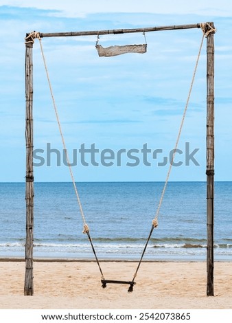 Similar – Image, Stock Photo Old wooden chair, hammock and green artificial grass on the roof terrace of a hotel in Taksim district in summer sunshine on Istiklal Caddesi in Istanbul on the Bosphorus in Turkey