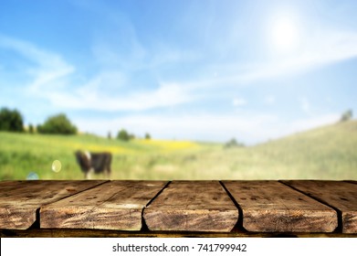 Wooden Table Background