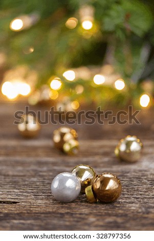 Similar – Christmas tree lights defocused background. Xmas backdrop