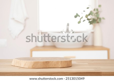 Similar – Image, Stock Photo Sink and mirror in modern bathroom