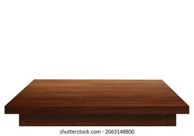wooden table with plenty of room for your content and logo. Use as a montage for displaying items.Concept in a vintage style, Clipping path - Shutterstock ID 2063148800