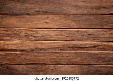 Wooden Table Texture. Brown Planks As Background