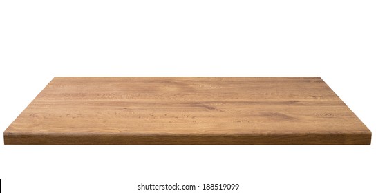 Wooden Table Top, Isolated