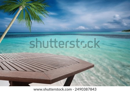 Similar – Image, Stock Photo Trees, sky and wooden trampolines are reflected in the water of the lake. On a summer morning in Catoosa, Oklahoma. United States.