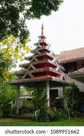 Wooden Temple In Pai, Thailand