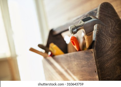 Wooden Toolbox On The Table