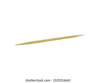 Wooden Toothpick Isolated On White Background Stock Photo 1533316661 ...