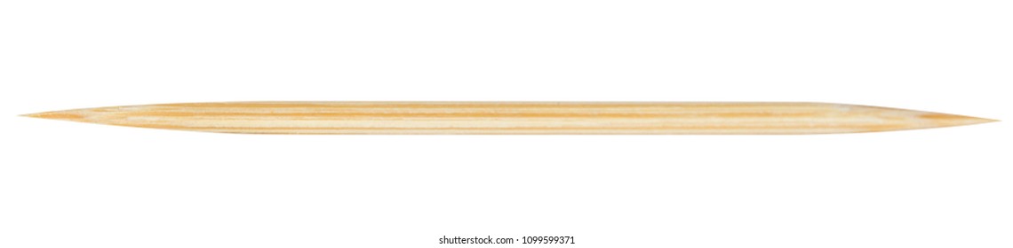 Wooden toothpicks on white background isolate