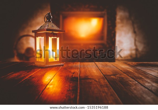 Wooden Top Cosy Warm Home Interior Stock Photo Edit Now 1535196188