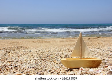 Wooden Toy Boat