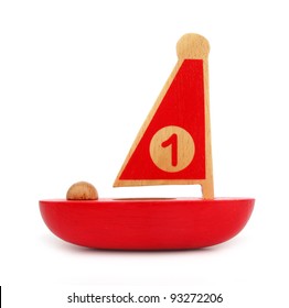 Wooden Toy Sailboat