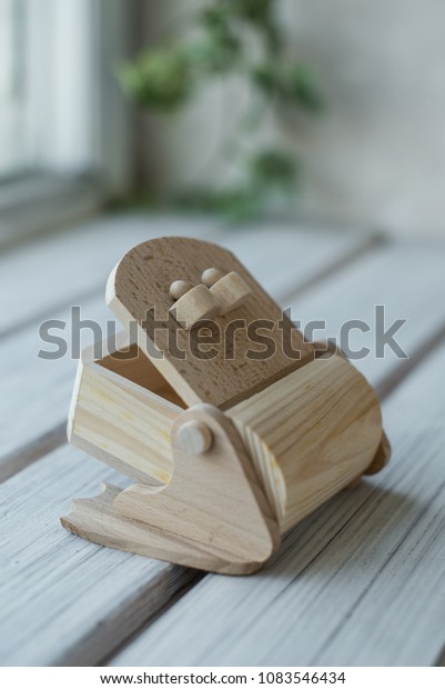 wooden toys, wooden plane and\
car