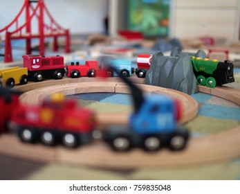 asda wooden railway