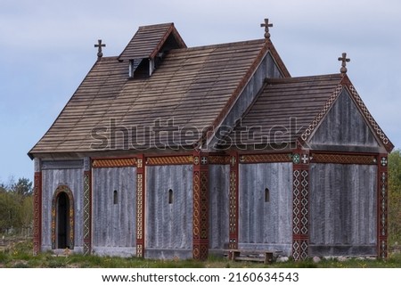 Wooden Viking church of Ribe.