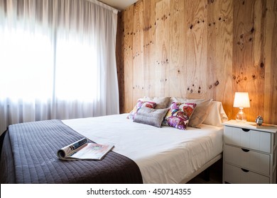 Wooden Wall Bedroom