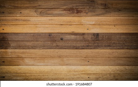 Wooden wall constructed with wood planks for vintage interior design - Shutterstock ID 191684807