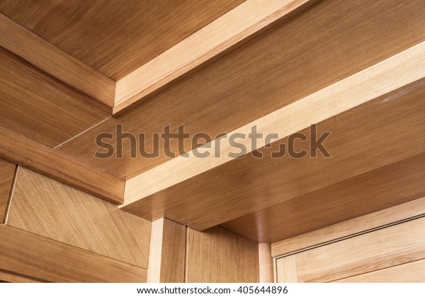 Wooden Wall Door Ceiling Finishes Stock Photo Edit Now 405644896