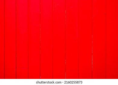 Wooden Wall Fence Red Wood House Made Of Plank Boards Vertically Background 