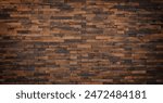 wooden wall panel of old boards. wood background