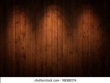 Wooden Wall With Spots