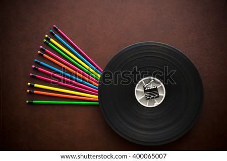 Similar – wooden reel with red wool thread