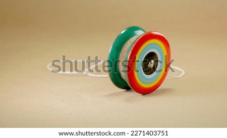 Wooden yoyo, handmade and traditional toys from Mexico.