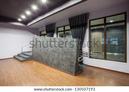 Similar – Image, Stock Photo Stairs with ramp to a former main entrance