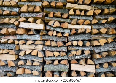 woodpile texture in the village