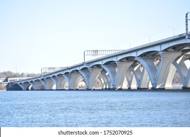 Woodrow Wilson Bridge On The Potomac.