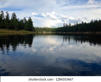 Woods Canyon Lake On The Mogollon Rim In The Apache Sitgreaves National Forest, Northern Arizona