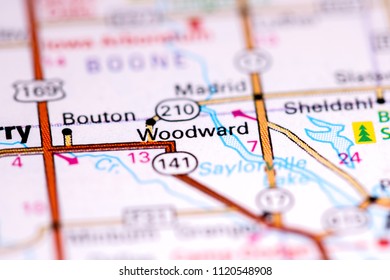 Woodward Iowa Usa On Map Stock Photo 1120548908 | Shutterstock