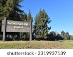 Woodward Park Sign in Fresno California