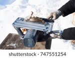 woodworking machine in work