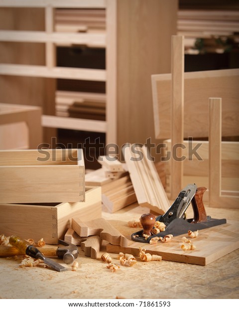 Woodworking Tools Cabinet Makers Shop Stock Photo Edit Now 71861593