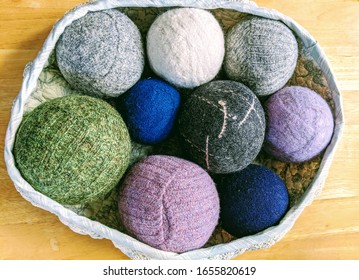 Wool Dryer Balls Made From Sweaters